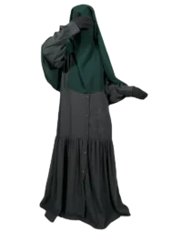 Frill-Front-Open- Abaya-4