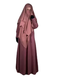 Round-Neck-Abaya-with khimar-1