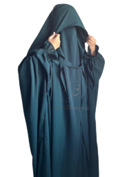 One Piece Jilbab With Extra Flap-1