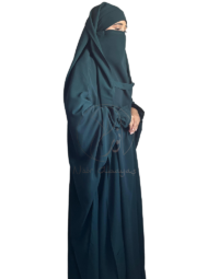 One Piece Jilbab With Extra Flap-3
